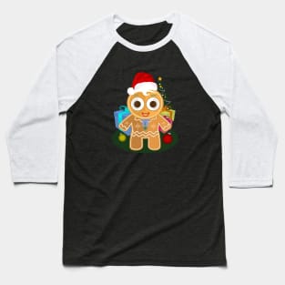 Christmas - Ginger Bread Man Baseball T-Shirt